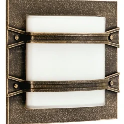 Applique Exterieure Albert 262 Brun, Laiton, 1 Lumiere