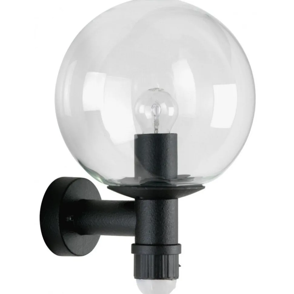Applique Exterieure Albert 641 Noir, 1 Lumiere, Detecteur De Mouvement