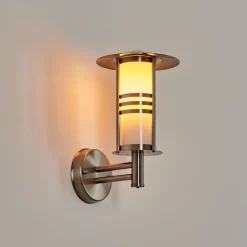 Applique Exterieure Forli Acier Inoxydable, 1 Lumiere