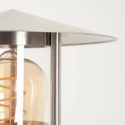 Applique Exterieure Forli Acier Inoxydable, Transparent, 1 Lumiere