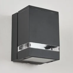 Applique Exterieure Haines Anthracite, Noir, 1 Lumiere