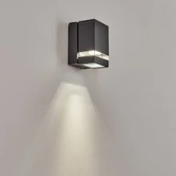 Applique Exterieure Haines Anthracite, Noir, 1 Lumiere