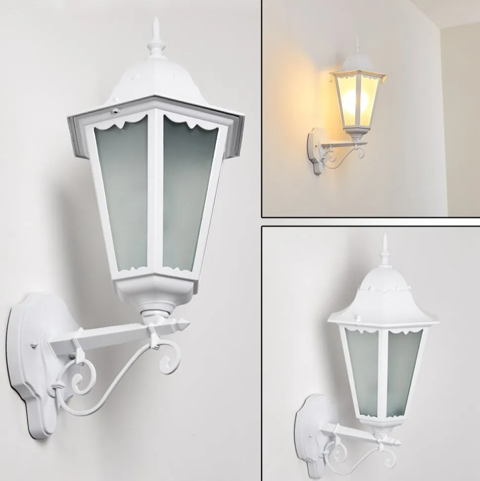 Applique Exterieure Hongkong Blanc, 1 Lumiere