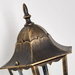 Applique Exterieure Hongkong Brun Dore, 1 Lumiere