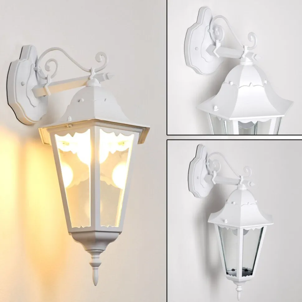 Applique Exterieure Hongkong Blanc, 1 Lumiere