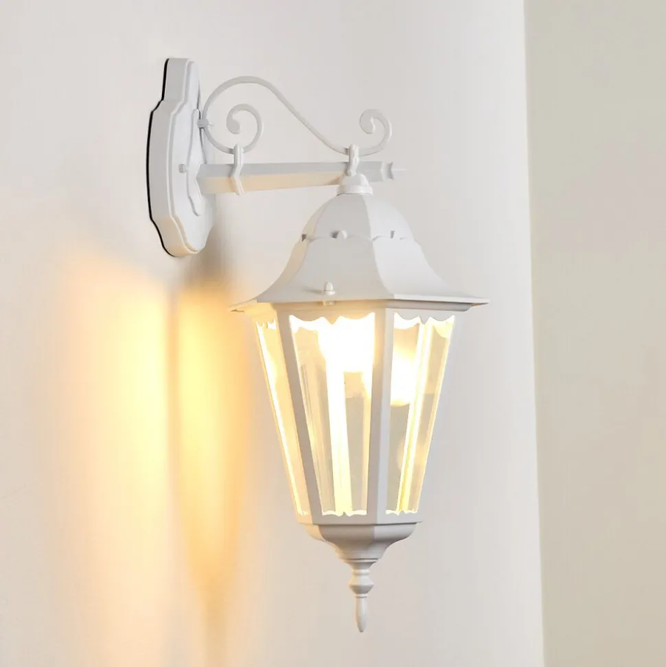 Applique Exterieure Hongkong Blanc, 1 Lumiere
