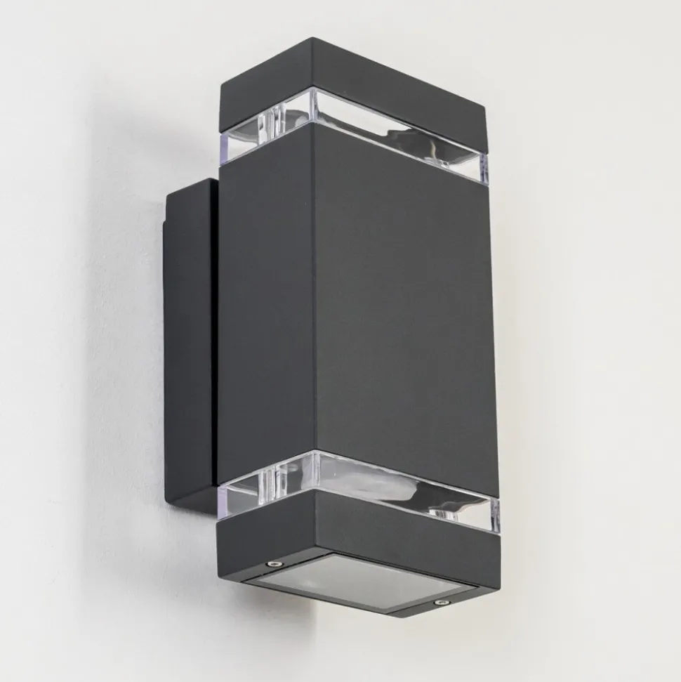 Applique Exterieure Lutak Led Anthracite, 2 Lumieres