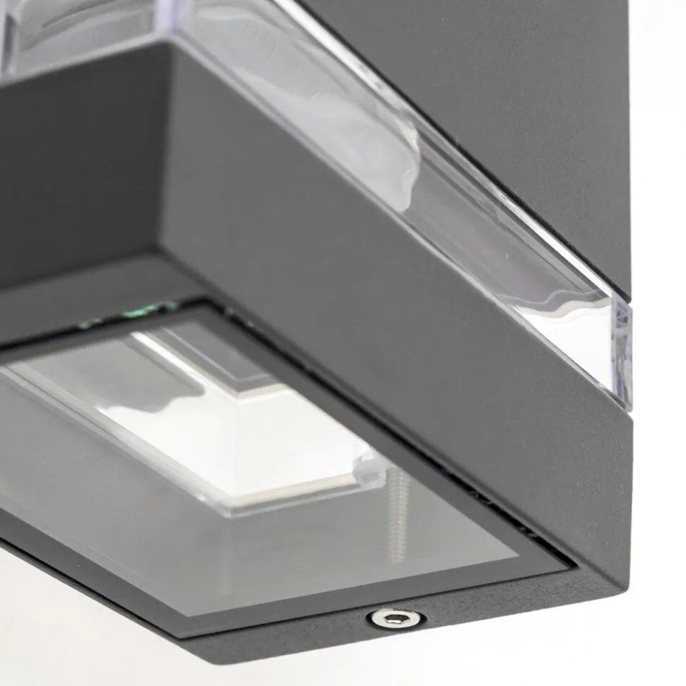 Applique Exterieure Lutak Led Anthracite, 2 Lumieres