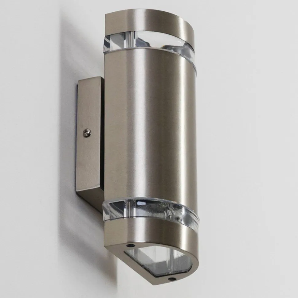 Applique Exterieure Maturin Acier Inoxydable, 2 Lumieres