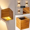 Applique Murale Adak Led Bois Fonce, 1 Lumiere