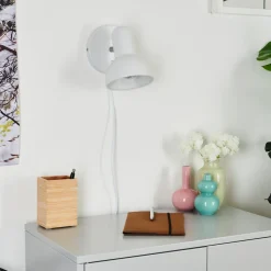Applique Murale Ambousi Chrome, Blanc, 1 Lumiere