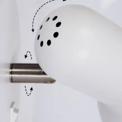 Applique Murale Ambousi Chrome, Blanc, 1 Lumiere