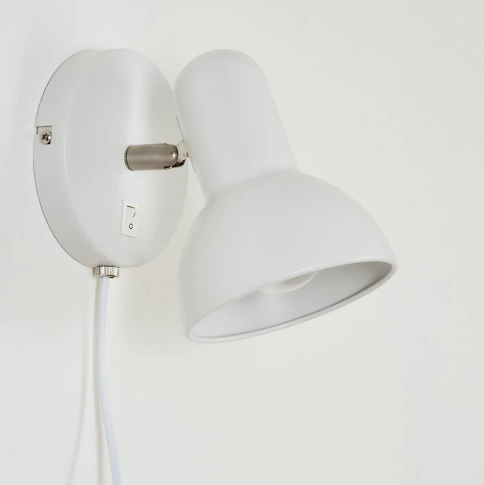 Applique Murale Ambousi Chrome, Blanc, 1 Lumiere
