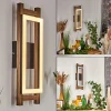 Applique Murale Ayajasco Led Couleur Bois, Ecru, Noir, 1 Lumiere
