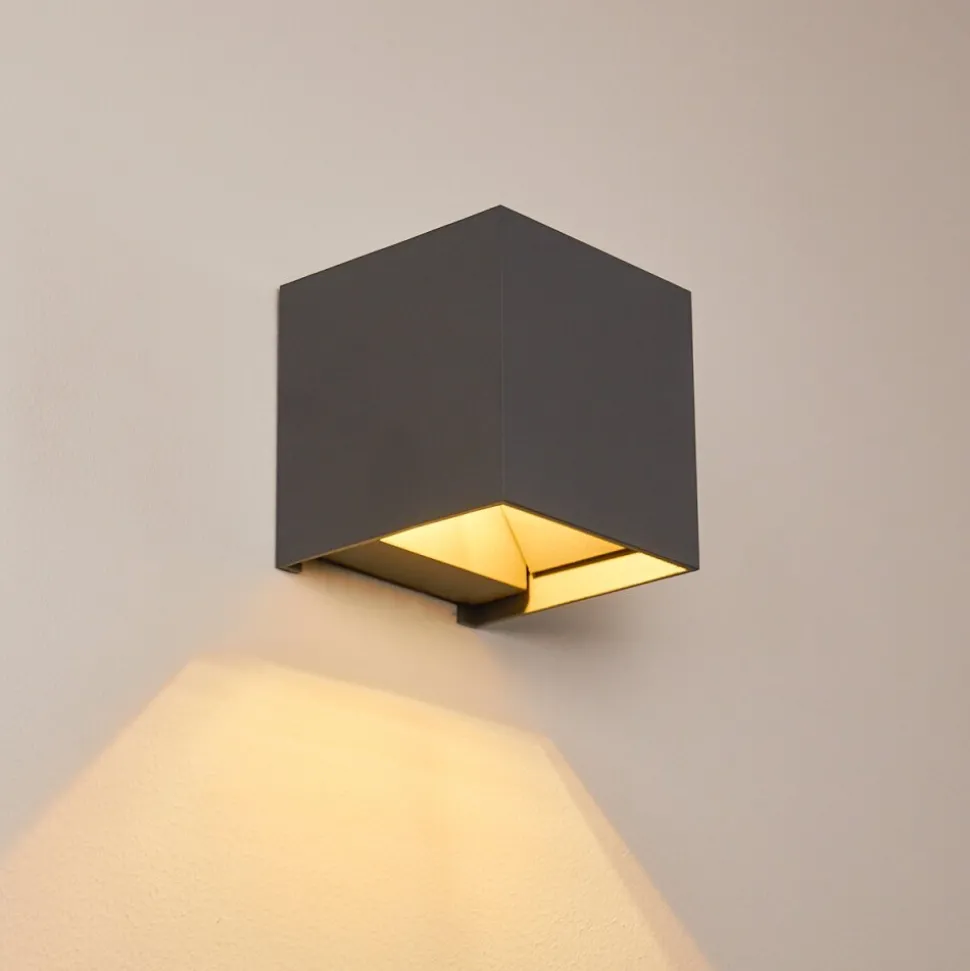 Applique Murale Badajoz Led Anthracite, 1 Lumiere