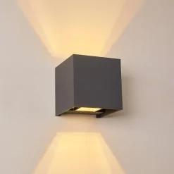 Applique Murale Badajoz Led Anthracite, 1 Lumiere