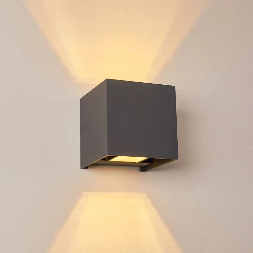 Applique Murale Badajoz Led Anthracite, 1 Lumiere