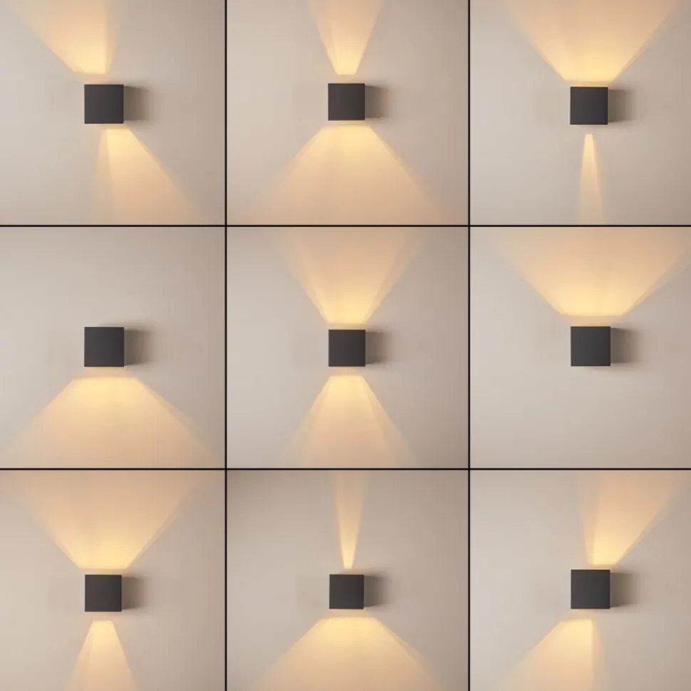 Applique Murale Badajoz Led Anthracite, 1 Lumiere