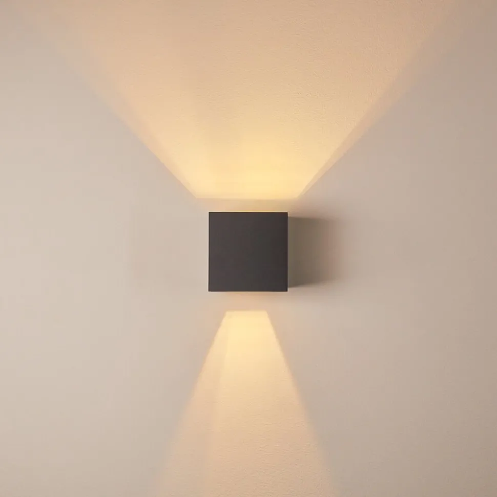 Applique Murale Badajoz Led Anthracite, 1 Lumiere
