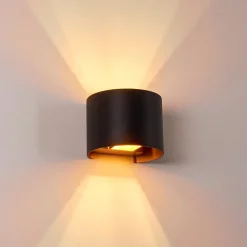 Applique Murale Badajoz Led Cuivre, Noir, 1 Lumiere