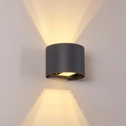 Applique Murale Badajoz Led Anthracite, 1 Lumiere