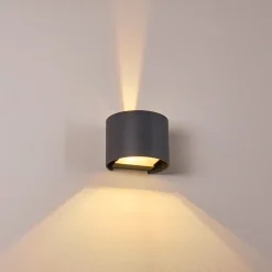 Applique Murale Badajoz Led Anthracite, 1 Lumiere