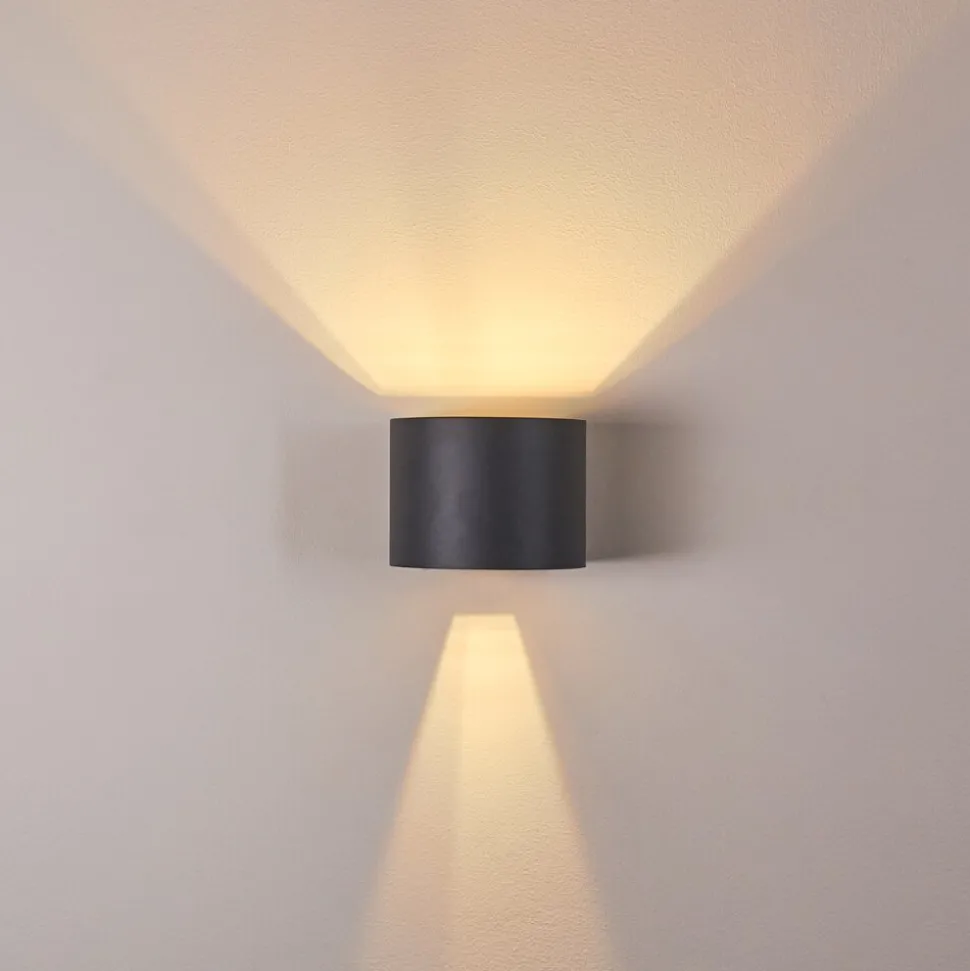 Applique Murale Badajoz Led Anthracite, 1 Lumiere