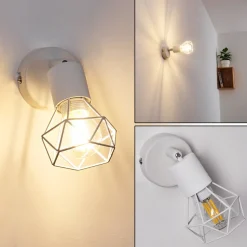 Applique Murale Baripada Blanc, 1 Lumiere