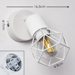Applique Murale Baripada Blanc, 1 Lumiere