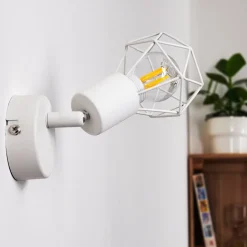 Applique Murale Baripada Blanc, 1 Lumiere