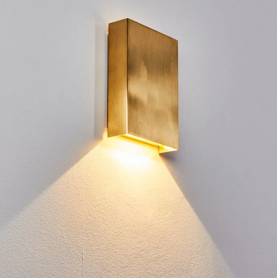Applique Murale Benin Led Laiton, 2 Lumieres