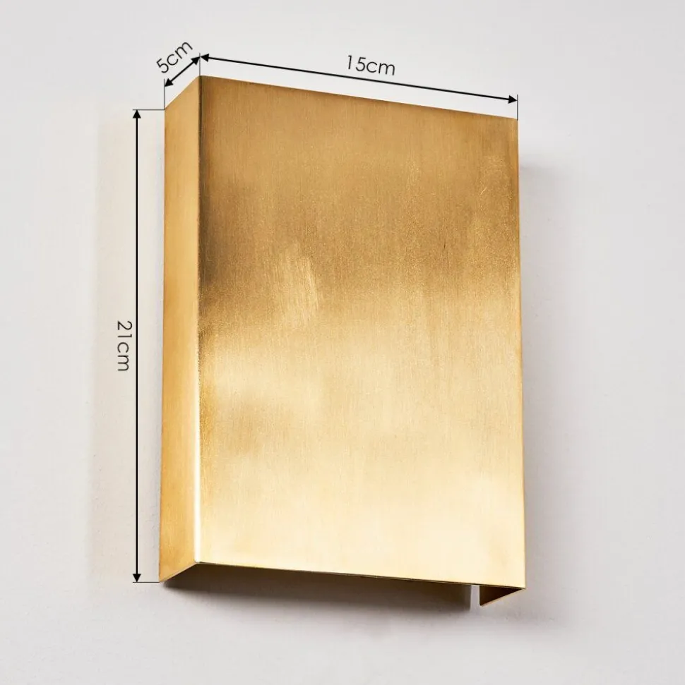 Applique Murale Benin Led Laiton, 2 Lumieres