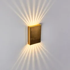Applique Murale Benin Led Laiton, 2 Lumieres