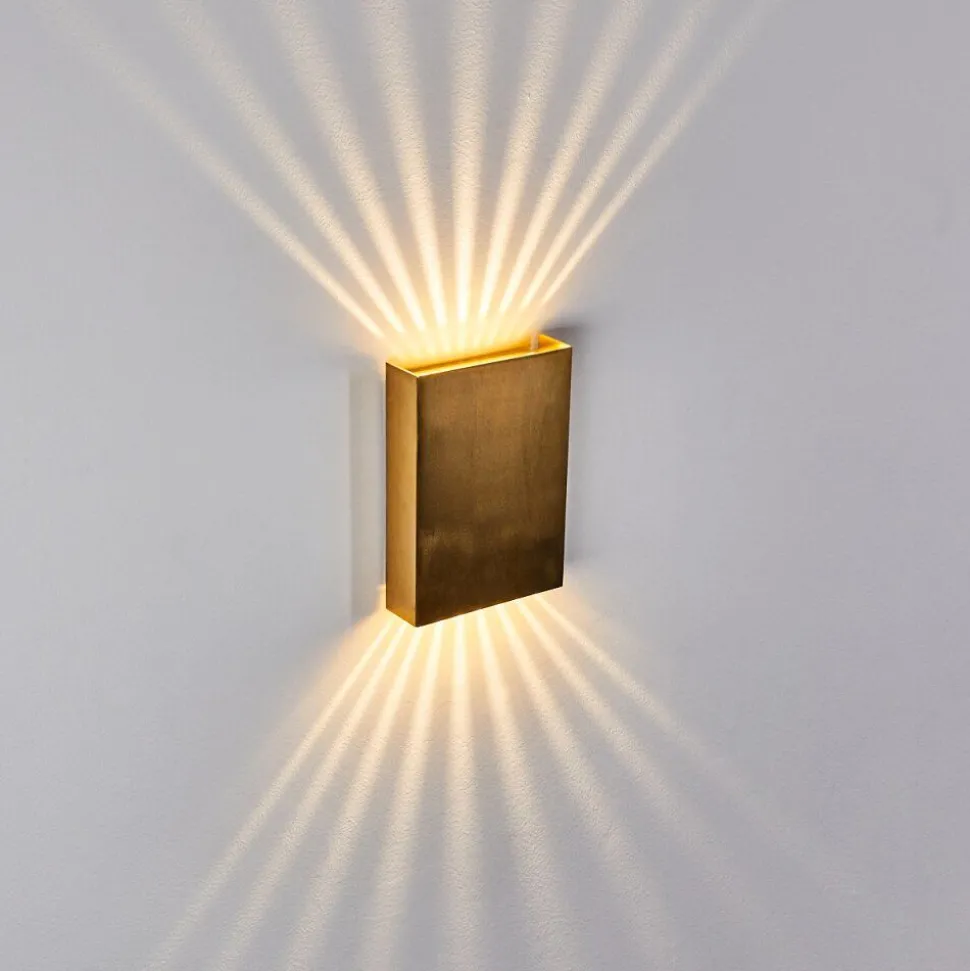 Applique Murale Benin Led Laiton, 2 Lumieres