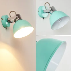 Applique Murale Borik Turquoise, 1 Lumiere