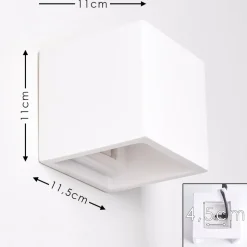 Applique Murale Braslo Blanc, 1 Lumiere