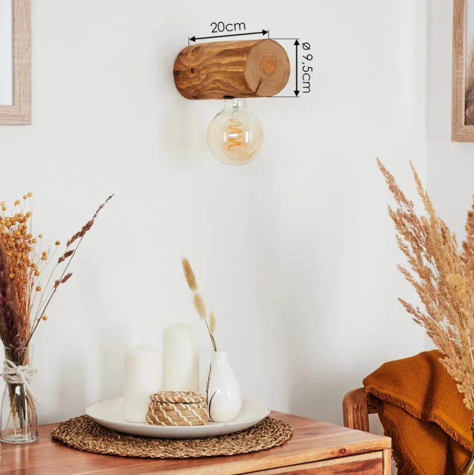 Applique Murale Canedo Brun, 1 Lumiere