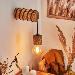 Applique Murale Canedo Brun, 1 Lumiere