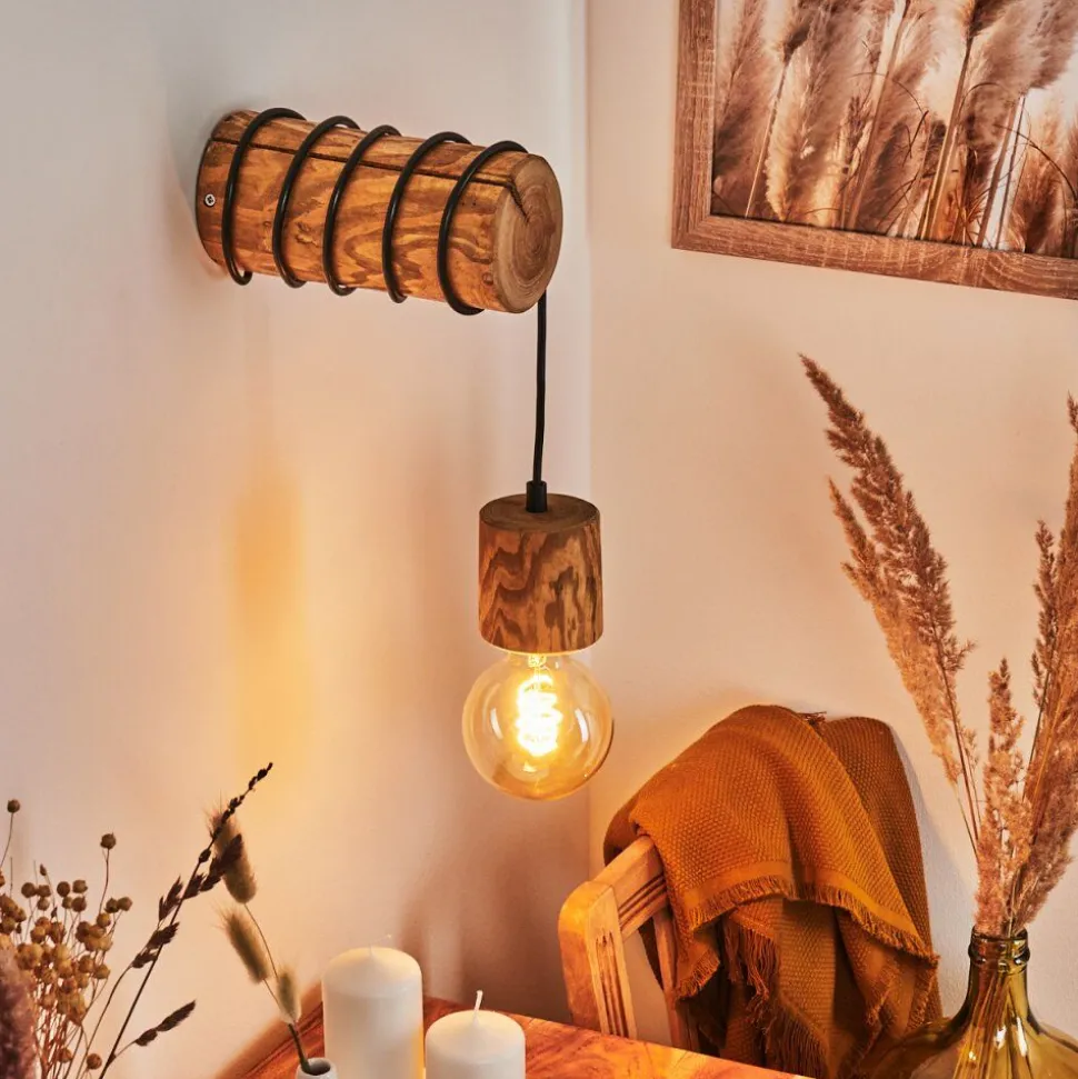 Applique Murale Canedo Brun, 1 Lumiere