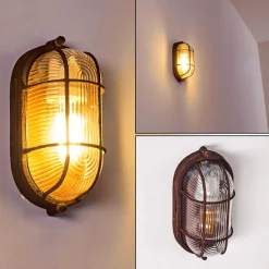 Applique Murale Catawba Rouille, 1 Lumiere