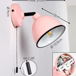 Applique Murale Catharine Rose, 1 Lumiere