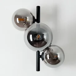 Applique Murale Chariton Led Noir, 3 Lumieres
