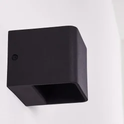 Applique Murale Chuitna Led Noir, 1 Lumiere