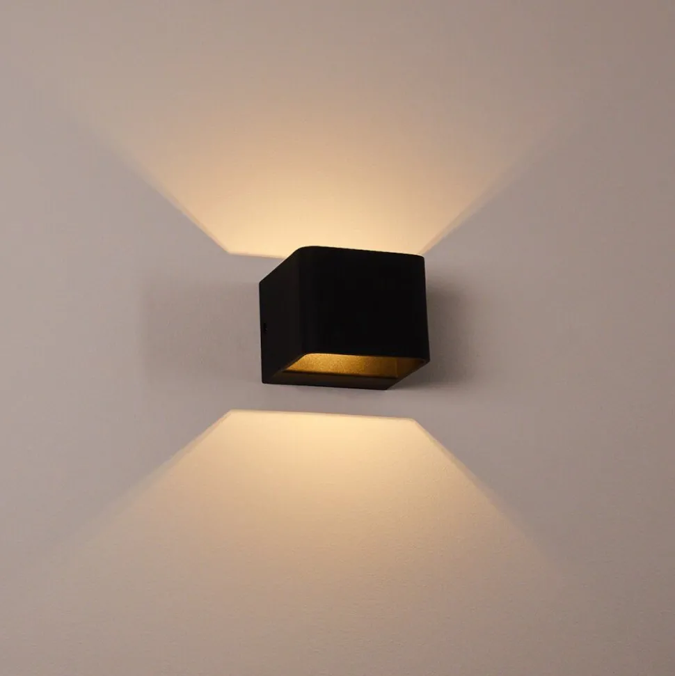 Applique Murale Chuitna Led Noir, 1 Lumiere