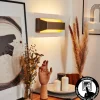 Applique Murale Clarens Led Brun, Gris, 1 Lumiere