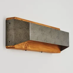 Applique Murale Clarens Led Brun, Gris, 1 Lumiere