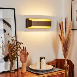 Applique Murale Clarens Led Brun, Gris, 1 Lumiere