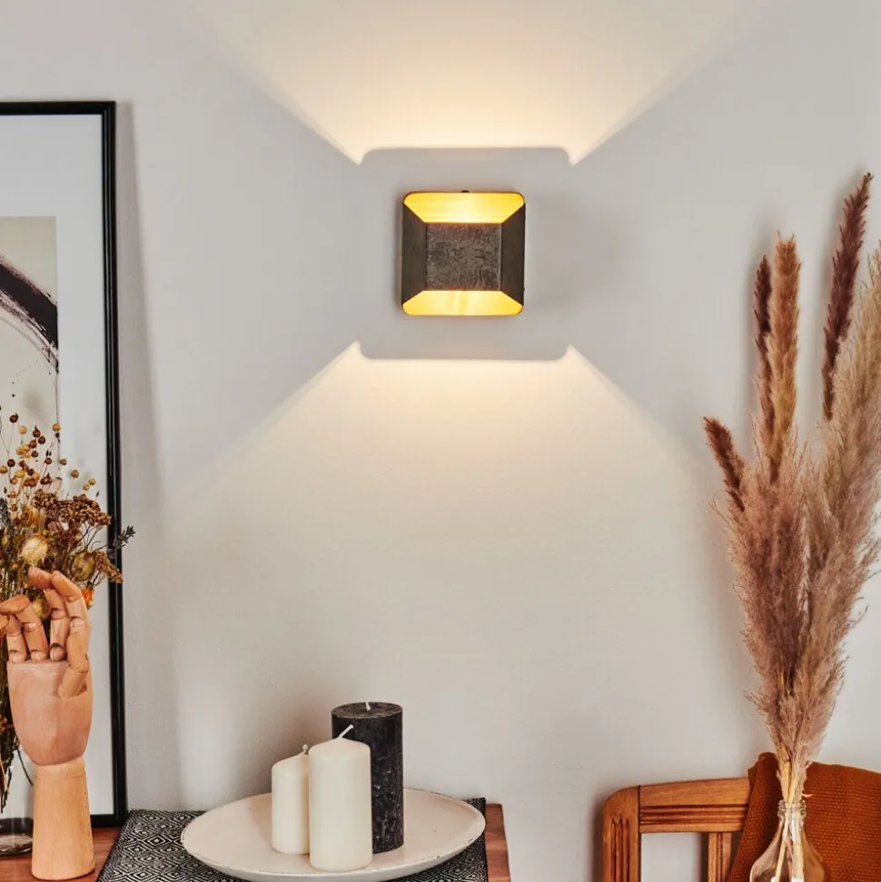 Applique Murale Clarens Led Brun, Blanc, 1 Lumiere