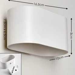 Applique Murale Dapp Blanc, 1 Lumiere