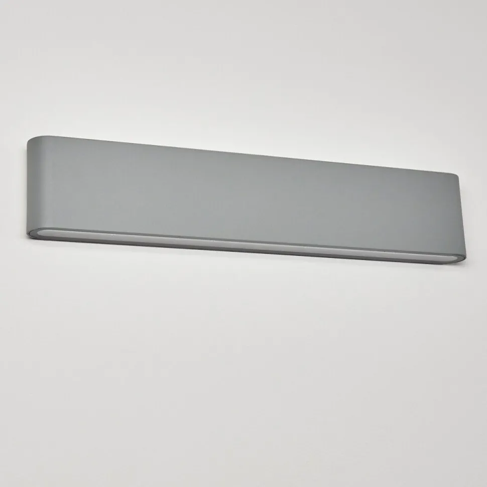Applique Murale D'Exterieur Tinglev Led Gris, 2 Lumieres